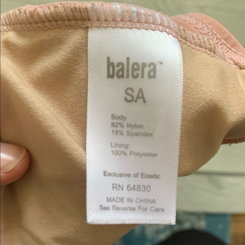Balera light pink high neck dance bra- x-small - Picture 3 of 3